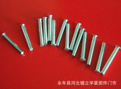 【大量供應(yīng) 圓頭鐵鉚釘 碳鋼鐵鉚釘 承接加工定制】價格,廠家,圖片,鉚釘,永年縣河北鋪立學(xué)緊固件門市-
